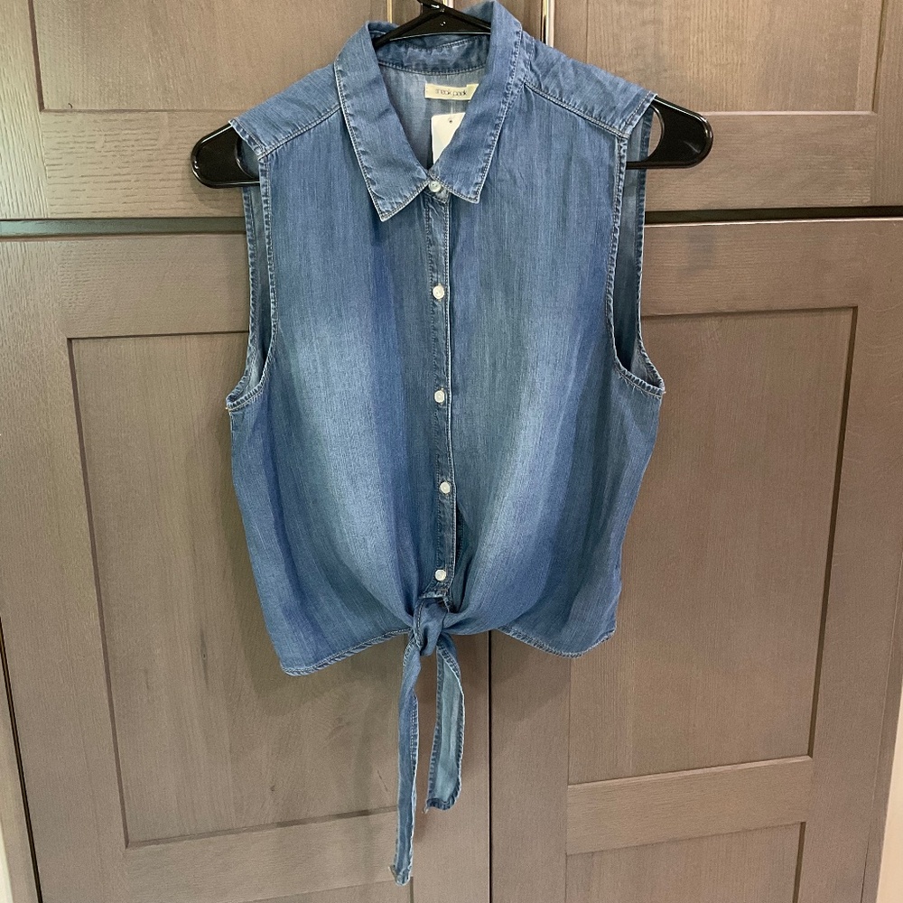 Denim Top NWT